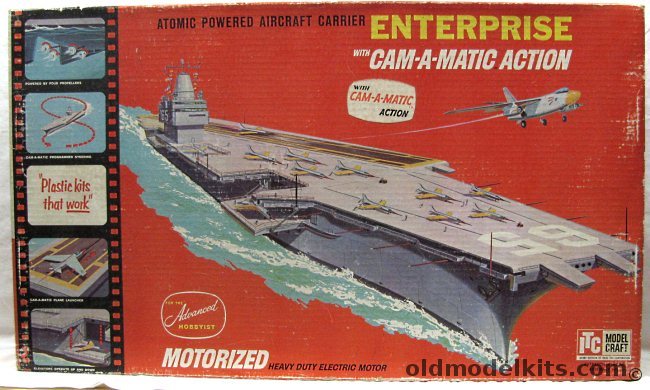 ITC 1/390 CV-65 USS Enterprise - Motorized and with Cam-A-Matic Action, 3658-2-1198 plastic model kit